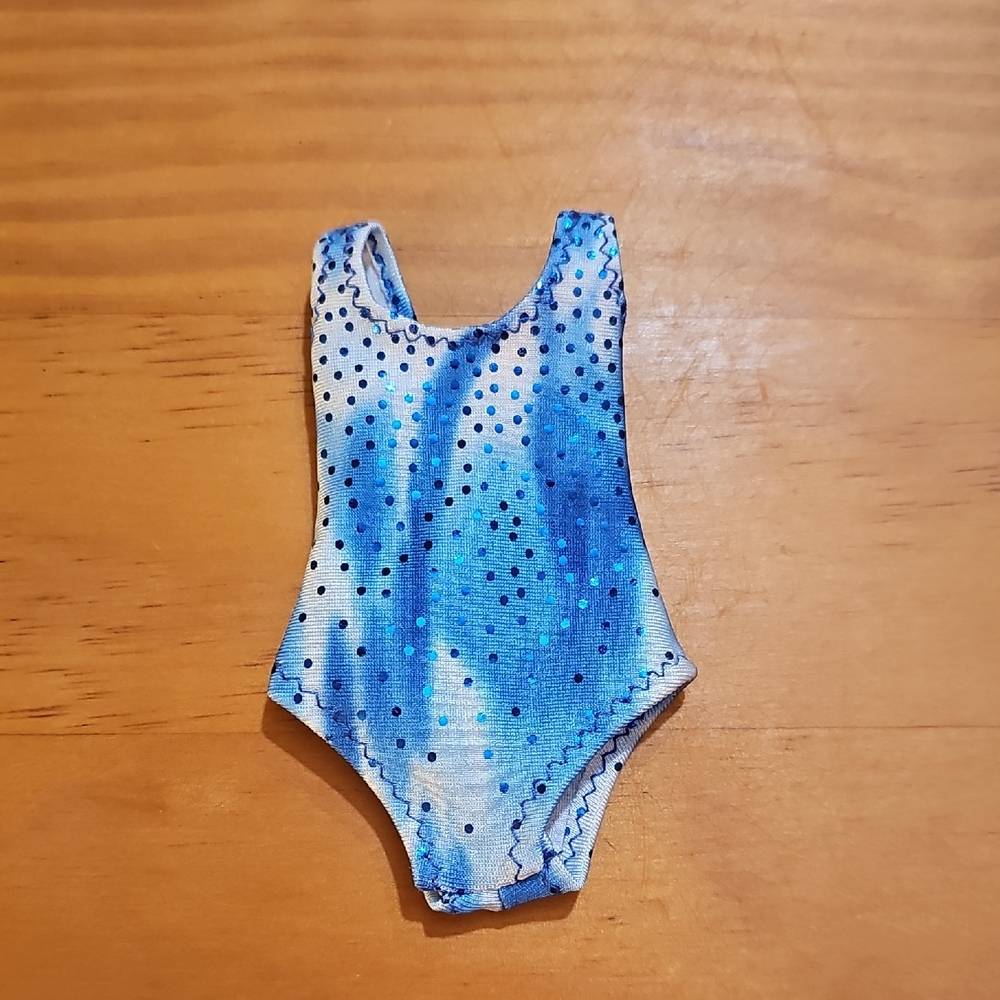 Hand Made Sparkling Blue Swimsuit for Curvy Barbie